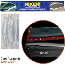 Niken Volkswagen Jetta 2011+ Kromlu Cam Rüzgarlığı 4 Lü