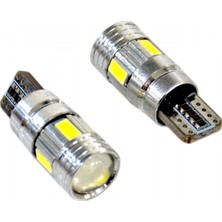 Kgn 12V T10 Ampul Dipsiz 6 LED Canbus Metal Beyaz 4501021