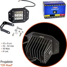 Carub 10-30V Projektör 6 LED Smd 18W 12X9 cm BR3010563