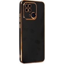 Aqua Aksesuar Xiaomi Poco C40 Kılıf Özel Tasarım Fit Kalıp Lüx Dizayn Silikon Kapak - Siyah