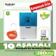 Suzukı Technology 10 Aşamalı Pompalı Su Arıtma Cihazı,Çevre Dostu