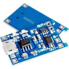Berlin Shop Micro USB TP4056 5V 1A Lityum Pil Şarj Devresi Batarya Powerbank