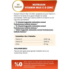 Nutraxin C Vitamini 1000 Mg 30 Tablet, Vitamin Max C-D-Zinc 60 Tablet, Beauty Collagen Gold 30 Tablet