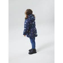 Name It Baskılı Lacivert Bebek Yelek Nmfmaxı Jacket Foıl Unıcorn