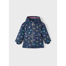 Name It Baskılı Lacivert Bebek Yelek Nmfmaxı Jacket Foıl Unıcorn