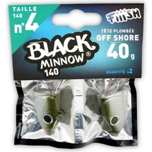 Fiiish Black Minnow BM140/4 BM030 Off Shore 40GR Kaki Jig Head