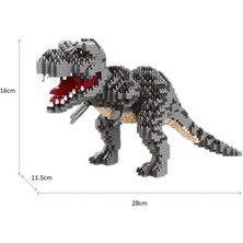 Xinh 28 cm Mini Bloklar Yeşil Dinozor Binası Oyuncak (Yurt Dışından)