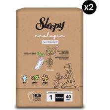 Sleepy Ecologic premium Plus Günlük Ped Normal 80 Adet Ped