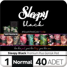 Sleepy Black Premium Plus Günlük Ped Normal 40 Adet Ped