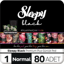 Sleepy Black Premium Plus Günlük Ped Normal 80 Adet Ped