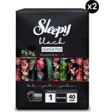 Sleepy Black Premium Plus Günlük Ped Normal 80 Adet Ped