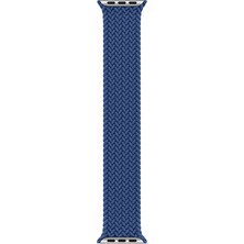 Kny Apple Watch 42 mm Örgü Desenli Lansman Naylon Kayış-Kordon Large