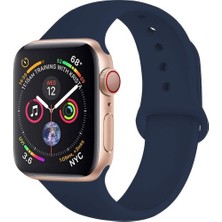 Kny Apple Watch 38 mm Için Klasik Renkli Silikon Kordon-Kayış