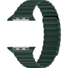 Kny Apple Watch 44 mm Için Gerçek Deri Katmanlı Lob Kordon-Kayış