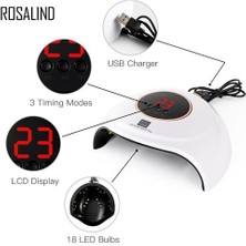 Xinh 36 W Uv LED Tırnak Lambası Manikür İçin USB Konektörü Tırnak Kurutucu Kür Jel Lehçe 18 Adet Uv Tırnak Araçları İçin LED Manikür Lambası (Yurt Dışından)