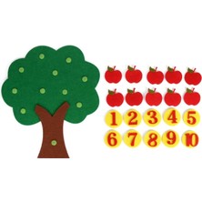 Sayıları Öğreten Ağaç 2 3 4 5 6 Yas Egitici Oyuncak Montessori Anaokulu Matematik