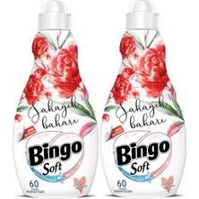 Bingo Soft Çamaşır Yumuşatıcı Konsantre 1440 ml Şakayık Baharı (2'li Set)