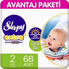 Sleepy Extra Günlük Aktivite Bezi 2 Beden 68 Adet