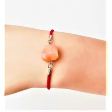 Taş Rüyası Karnelyon (Karneol) Akik Ipli Bileklik