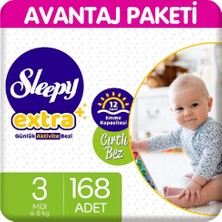 Sleepy Extra Günlük Aktivite Bezi 3 Beden 56X3 168 Adet