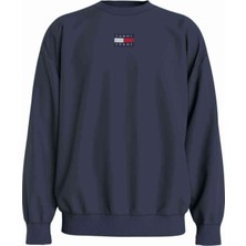 Tommy Jeans Erkek Indigo Sweatshirt ( Model Kodu : DM0DM10911 )