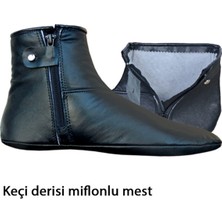 Berat Mest - Kışlık Mest - Keçi Derisi Mest - Fermuarlı Içi Miflonlu Mest - 43 Numara