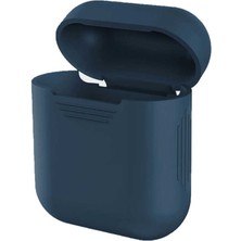 Kny Apple Airpods Için Standart Silikon Kılıf Lacivert