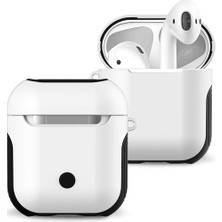 Kny Apple Airpods Için Ultra Korumalı Askılı Shockproof Beyaz