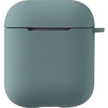 Kny Apple Airpods Için Standart Askılı Silikon Kılıf Yeşil