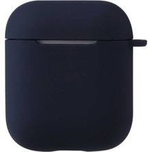 Kny Apple Airpods Için Standart Askılı Silikon Kılıf Siyah