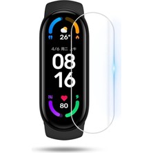 Kny Xiaomi Mi Band 6 Için Full Yapışan Tpu Süper Pet Jelatin