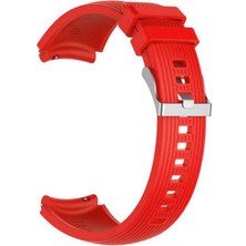 Kny Samsung Galaxy Watch 3 Bluetooth 45MM (22MM) Için Çizgili Silikon Kayış-Kordon