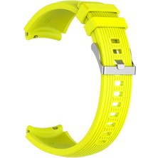 Kny Samsung Galaxy Watch 3 Bluetooth 45MM (22MM) Için Çizgili Silikon Kayış-Kordon