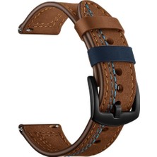 Kny Samsung Galaxy Gear S3 46MM (22MM) Için Suni Deri Kayış-Kordon