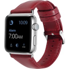 Kny Apple Watch 40 mm Için Renkli Suni Deri Kayış-Kordon