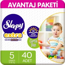 Sleepy Extra Günlük Aktivite Bezi 5 Beden 40 Adet