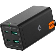 Spigen ArcDock 120W 4 Port USB-C PD 3.0 (Power Delivery) Hızlı Masaüstü Şarj İstasyonu Gallium Nitride (GaN) Macbook ile Uyumlu Hub Black (1.5 Metre AC Kablo) PD2100 - ACH03786
