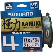 SHIMANO Kairiki 4 Kat Multi Color 150 Mt. Ip Misina