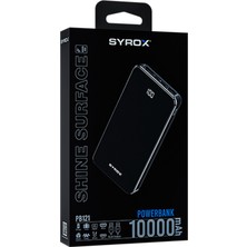 Syrox PB121 10000MAH Powerbank LED Ekranlı Taşınabilir Batarya