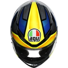 Agv K6 Multi Joan Siyah Mavi Sarı Kapalı Kask *