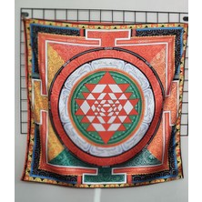 Pozitif Marka Yantra Etnik Çakra Turuncu Fular