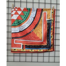 Pozitif Marka Yantra Etnik Çakra Turuncu Fular