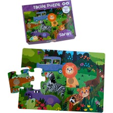 Neobebek Tactile Puzzle 2li Set - Çiftlik & Safari (Dokun Hisset Yapboz)