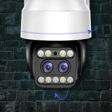Pasaco 5mp Çift Lensli (Uzak & Yakın) 1080P Speed Dome Wifi Kamera Yoosee App