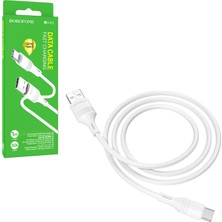 Borofone Şarj Data Kablo Type-C 1mt Beyaz Borofone Bx-43