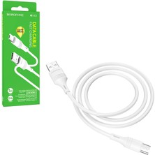 Borofone Şarj Data Kablo Mıcro 1mt Beyaz Borofone Bx-43