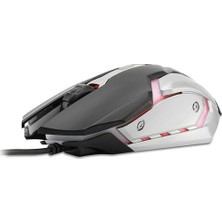 Everest SM-G72 USB Siyah/gümüş Işıklandırmalı Oyuncu Mouse