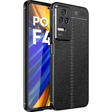 Microcase Xiaomi Redmi K40S Leather Tpu Silikon Kılıf - Siyah