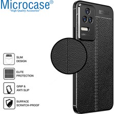 Microcase Xiaomi Redmi K40S Leather Tpu Silikon Kılıf - Siyah