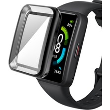 AktarMobile Huawei Band 6 Ekran Koruyucu & Kasa Koruma 360° Full Body Gard Tüm Gövde Tam Koruma